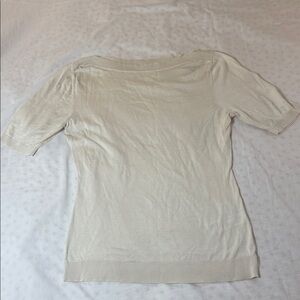 Lilysilk Cream Short Sleeve Top